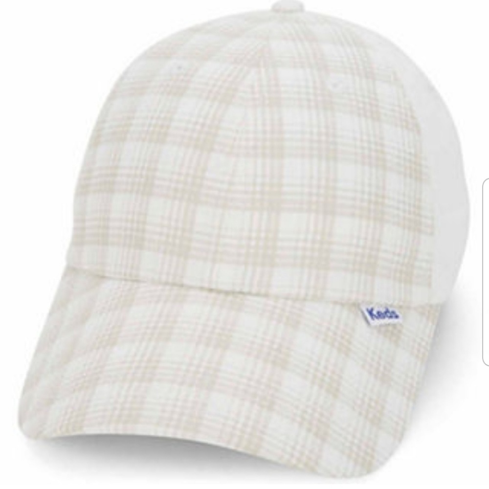 Keds Brushed Plaid Cap (One Size - Egret)